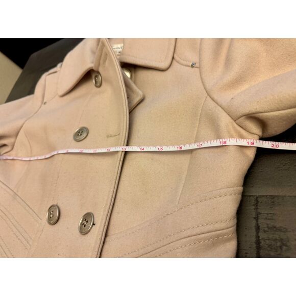 Kenneth Cole Double Breasted Wool Blend Pea Coat - Sz 10 - Picture 8 of 16